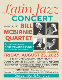 Latin Jazz Concert Featuring the Bill McBirnie Quartet